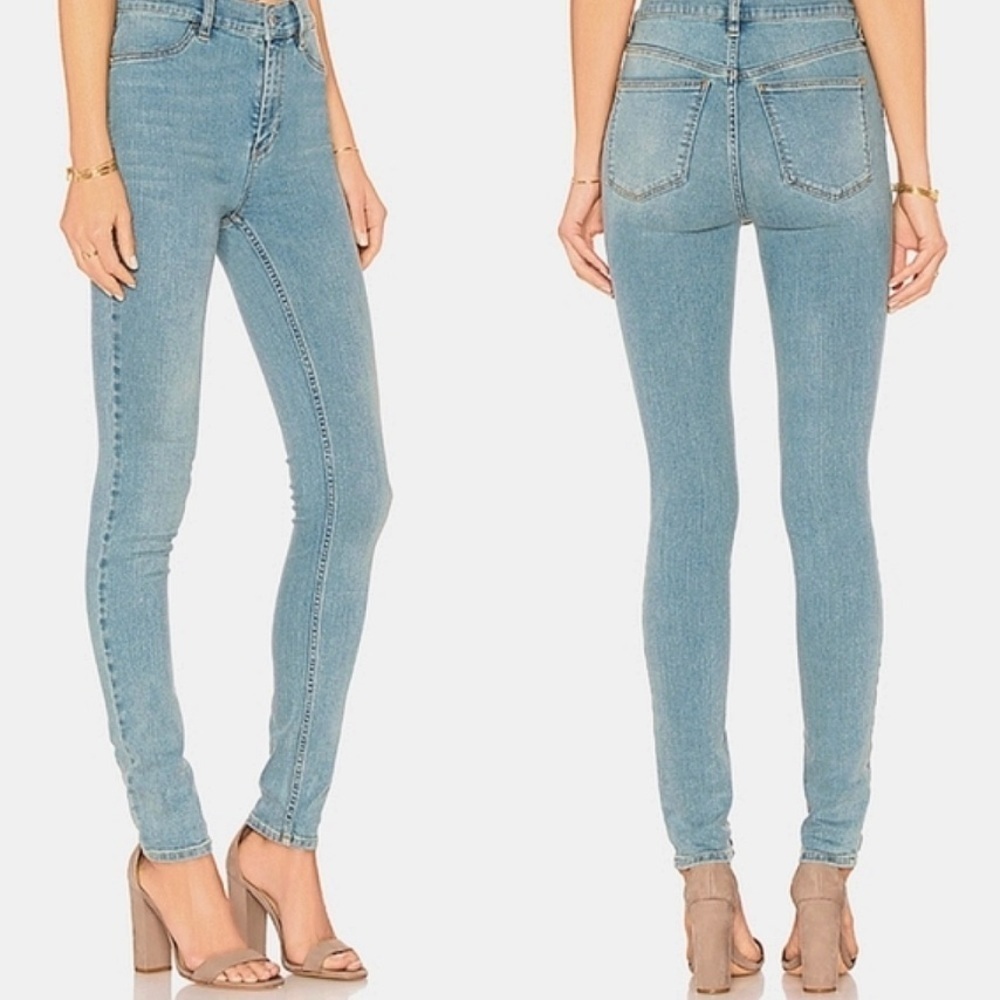 Free People High Waisted Skinny Jeggings Jeans Size 28